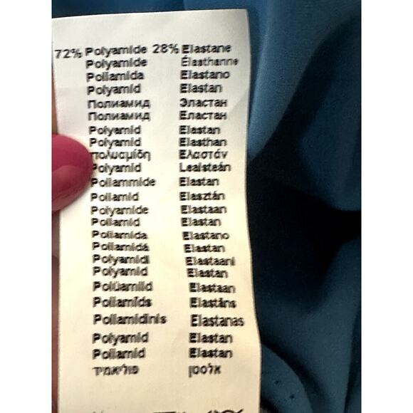 Gottex Golden Touch Teal Wireless Strapless One Piece Swimsuit Women's 10 NWT - Picture 7 of 8